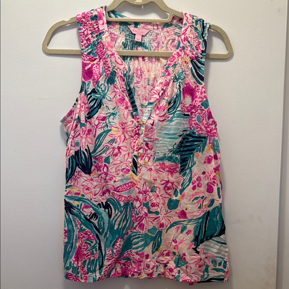 Lilly Pulitzer Cotton Smocked Top